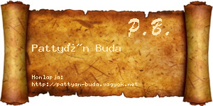 Pattyán Buda névjegykártya